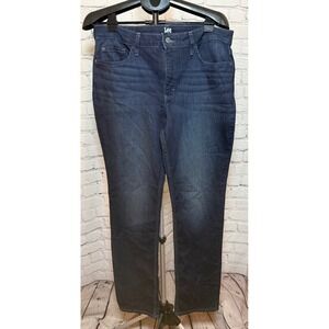 Lee Riders Indigo Womens 16L Straight Leg Jeans Dark Wash Stretch NWT